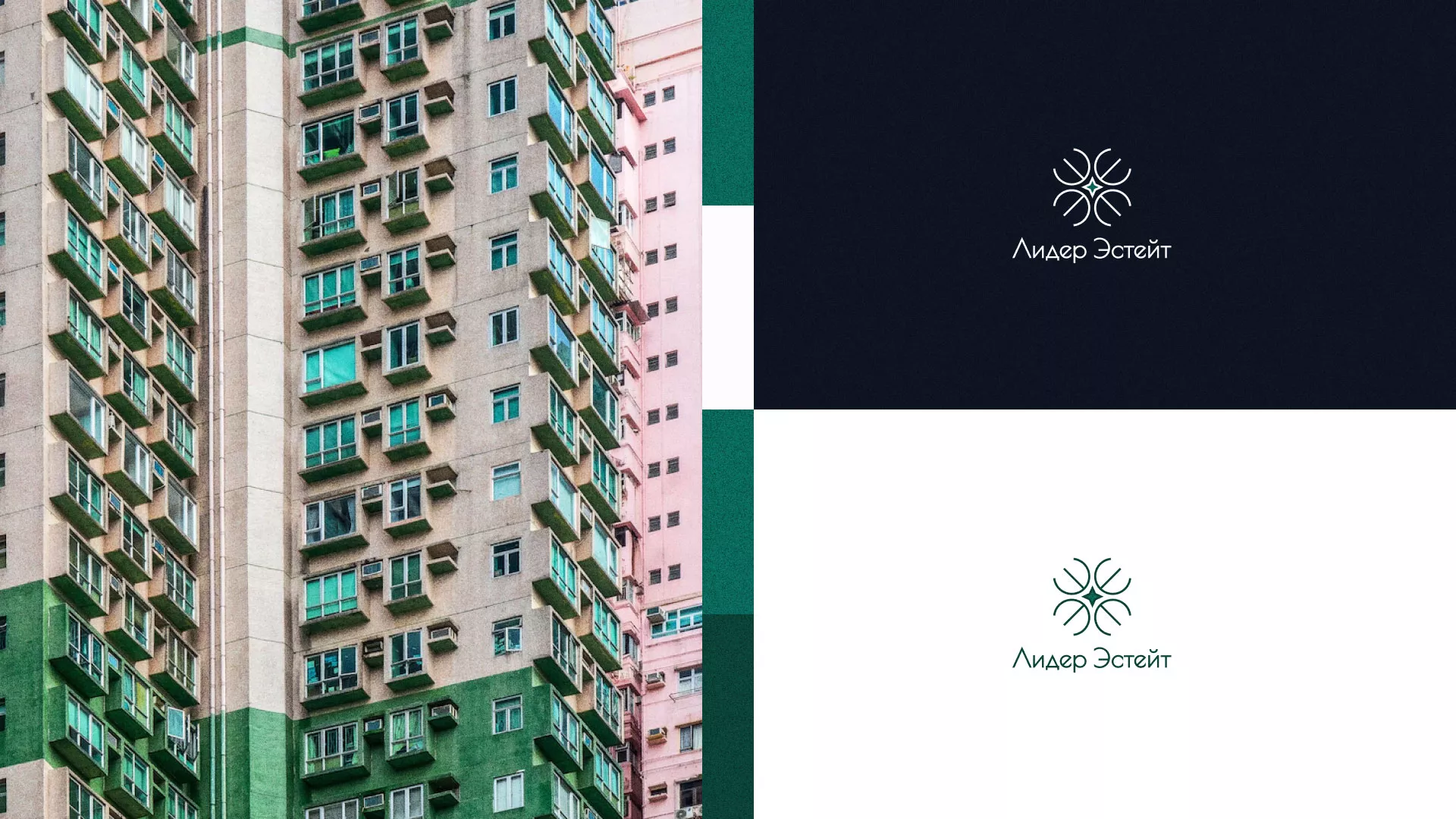Создание логотипа компании «Лидер Эстейт» в Пустошке